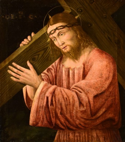 Le Christ portant la croix, Maître lombard fin du XVIe siècle